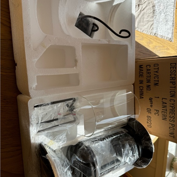 Celebrating Home Interiors Retired Wrought Iron Cypress Point Lantern NEW in box - Picture 3 of 5